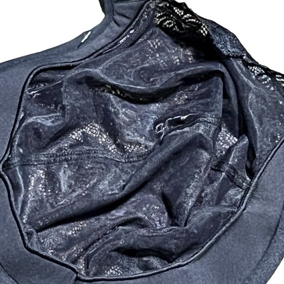 Elila Size 44I 2311 Full Coverage Stretch Lace Underwire Bra Black New W/Tags - Picture 5 of 8